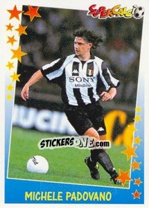 Sticker Michele Padovano - Supercalcio 1997-1998 - Panini