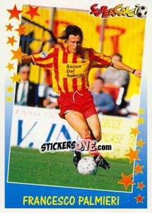 Sticker Francesco Palmieri - Supercalcio 1997-1998 - Panini