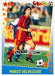 Figurina Marco Delvecchio - Supercalcio 1997-1998 - Panini