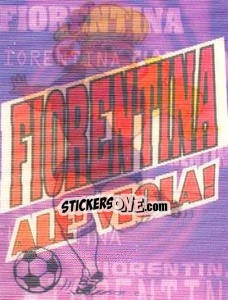 Sticker Fiorentina (Slogan) - Supercalcio 1997-1998 - Panini