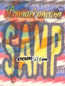 Sticker Sampdoria (Slogan) - Supercalcio 1997-1998 n. P - Panini