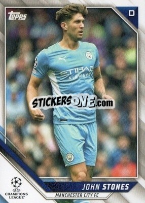 Sticker John Stones - UEFA Champions League 2021-2022 n. 152 - Topps