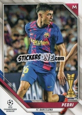 Sticker Pedri - UEFA Champions League 2021-2022 n. 155 - Topps
