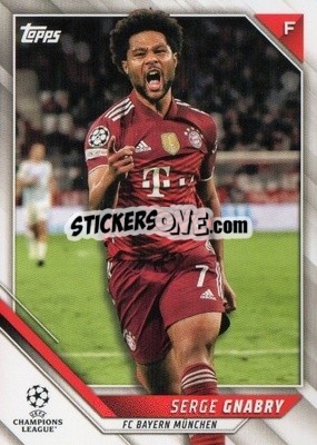 Sticker Serge Gnabry - UEFA Champions League 2021-2022 n. 163 - Topps