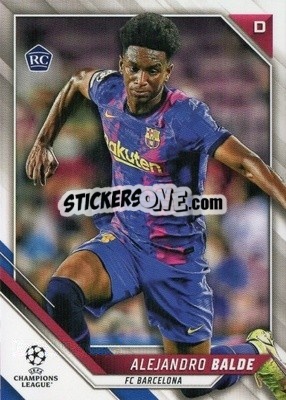 Cromo Alejandro Balde - UEFA Champions League 2021-2022 - Topps