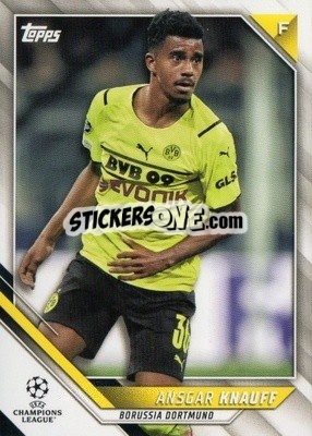Sticker Ansgar Knauff - UEFA Champions League 2021-2022 n. 169 - Topps