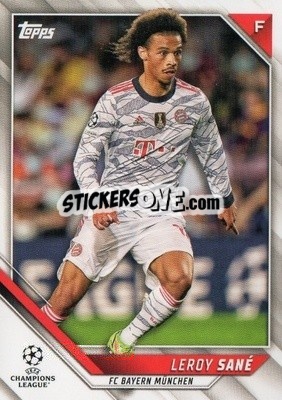 Sticker Leroy Sane - UEFA Champions League 2021-2022 n. 170 - Topps