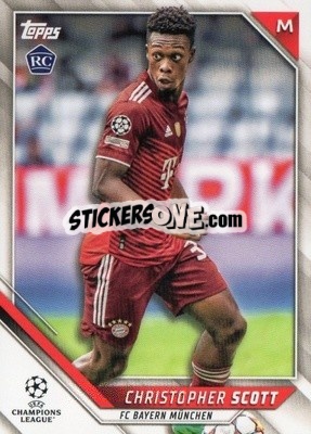 Sticker Christopher Scott - UEFA Champions League 2021-2022 - Topps