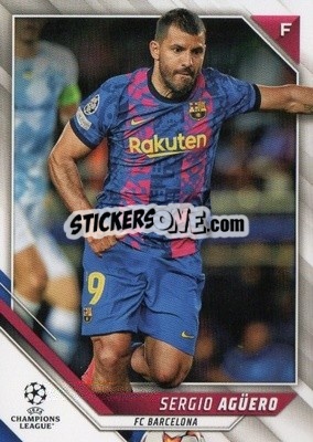 Sticker Sergio Aguero - UEFA Champions League 2021-2022 n. 187 - Topps