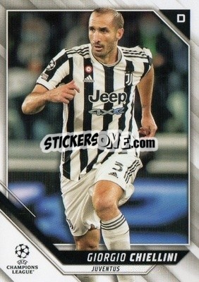 Sticker Giorgio Chiellini - UEFA Champions League 2021-2022 n. 195 - Topps