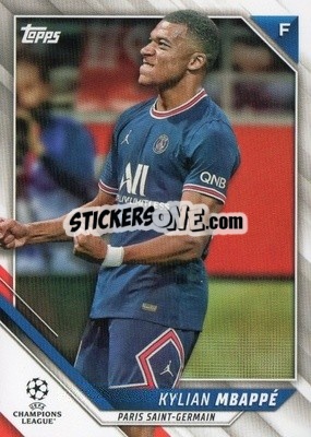 Sticker Kylian Mbappe - UEFA Champions League 2021-2022 n. 200 - Topps