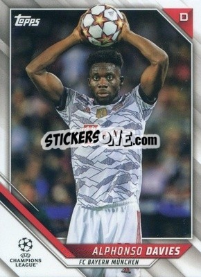 Sticker Alphonso Davies - UEFA Champions League 2021-2022 n. 46v - Topps