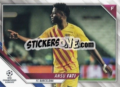Sticker Ansu Fati - UEFA Champions League 2021-2022 - Topps