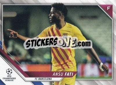Sticker Ansu Fati - UEFA Champions League 2021-2022 n. 54v - Topps
