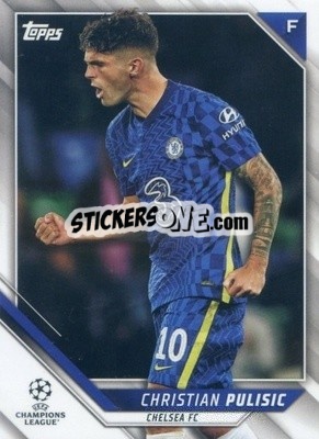 Sticker Christian Pulisic - UEFA Champions League 2021-2022 n. 143v - Topps