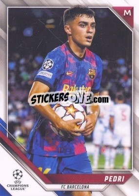 Sticker Pedri - UEFA Champions League 2021-2022 n. 155v - Topps