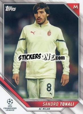 Sticker Sandro Tonali - UEFA Champions League 2021-2022 n. 165v - Topps