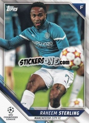 Sticker Raheem Sterling - UEFA Champions League 2021-2022 n. 192v - Topps