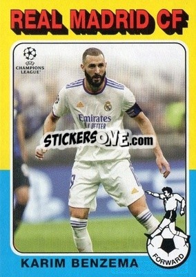 Sticker Karim Benzema - UEFA Champions League 2021-2022 n. 75-01 - Topps