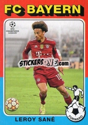 Sticker Leroy Sane - UEFA Champions League 2021-2022 n. 75-05 - Topps