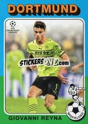 Sticker Giovanni Reyna - UEFA Champions League 2021-2022 n. 75-08 - Topps