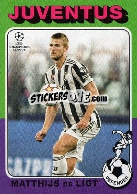 Sticker Matthijs de Ligt - UEFA Champions League 2021-2022 n. 75-10 - Topps