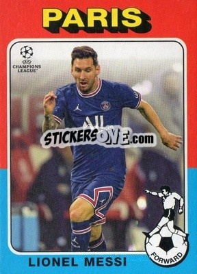 Sticker Lionel Messi - UEFA Champions League 2021-2022 n. 75-14 - Topps
