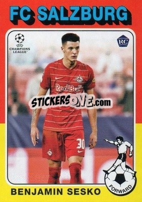 Sticker Benjamin Sesko - UEFA Champions League 2021-2022 n. 75-20 - Topps