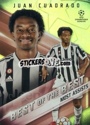 Sticker Juan Cuadrado - UEFA Champions League 2021-2022 n. BB-05 - Topps