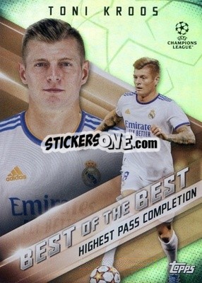 Sticker Toni Kroos - UEFA Champions League 2021-2022 n. BB-06 - Topps