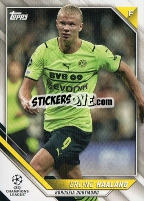 Sticker Erling Haaland - UEFA Champions League 2021-2022 n. 1 - Topps