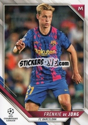 Sticker Frenkie de Jong - UEFA Champions League 2021-2022 n. 8 - Topps
