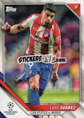 Sticker Luis Suarez - UEFA Champions League 2021-2022 n. 9 - Topps