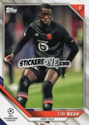 Sticker Tim Weah - UEFA Champions League 2021-2022 n. 11 - Topps