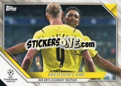 Sticker Jude Bellingham / Erling Haaland - UEFA Champions League 2021-2022 n. 37 - Topps