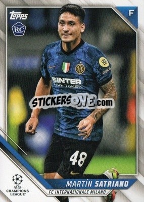Sticker Martin Satriano - UEFA Champions League 2021-2022 n. 40 - Topps