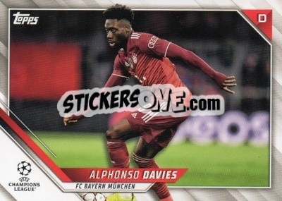 Sticker Alphonso Davies - UEFA Champions League 2021-2022 n. 46 - Topps