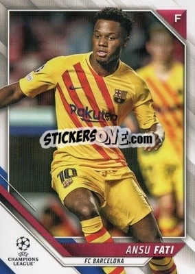 Sticker Ansu Fati - UEFA Champions League 2021-2022 n. 54 - Topps