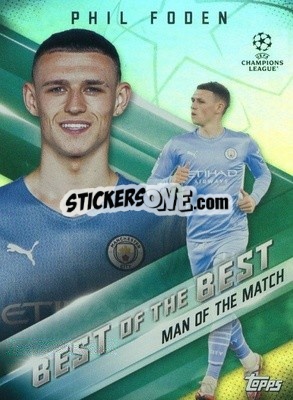 Sticker Phil Foden - UEFA Champions League 2021-2022 n. BB-11 - Topps