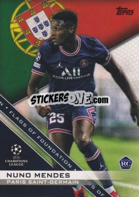 Sticker Nuno Mendes - UEFA Champions League 2021-2022 n. FF-10 - Topps