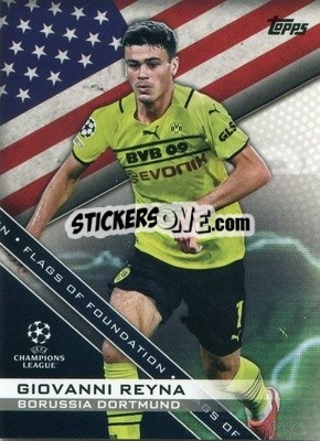 Sticker Giovanni Reyna - UEFA Champions League 2021-2022 - Topps