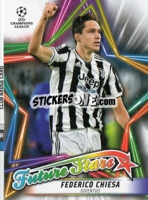 Sticker Federico Chiesa - UEFA Champions League 2021-2022 n. FS-03 - Topps