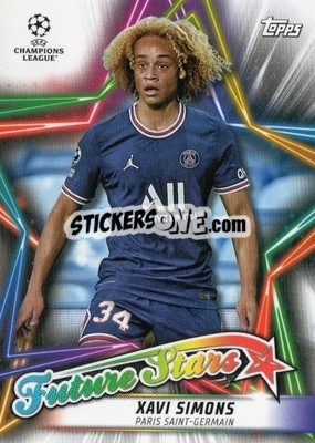 Sticker Xavi Simons - UEFA Champions League 2021-2022 n. FS-06 - Topps