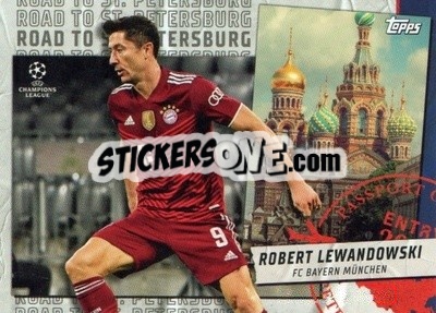 Sticker Robert Lewandowski - UEFA Champions League 2021-2022 - Topps