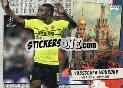 Sticker Youssoufa Moukoko - UEFA Champions League 2021-2022 - Topps