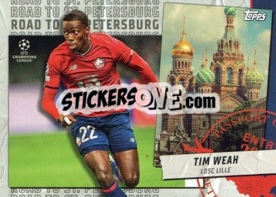 Sticker Tim Weah - UEFA Champions League 2021-2022 n. RSP-17 - Topps