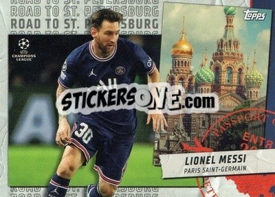 Sticker Lionel Messi - UEFA Champions League 2021-2022 n. RSP-18 - Topps