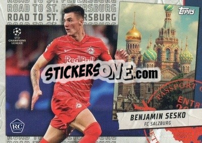 Sticker Benjamin Sesko - UEFA Champions League 2021-2022 n. RSP-20 - Topps
