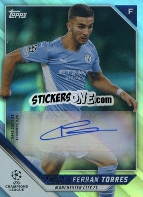 Sticker Ferran Torres - UEFA Champions League 2021-2022 - Topps