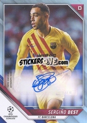 Sticker Sergino Dest - UEFA Champions League 2021-2022 n. BA-SD - Topps